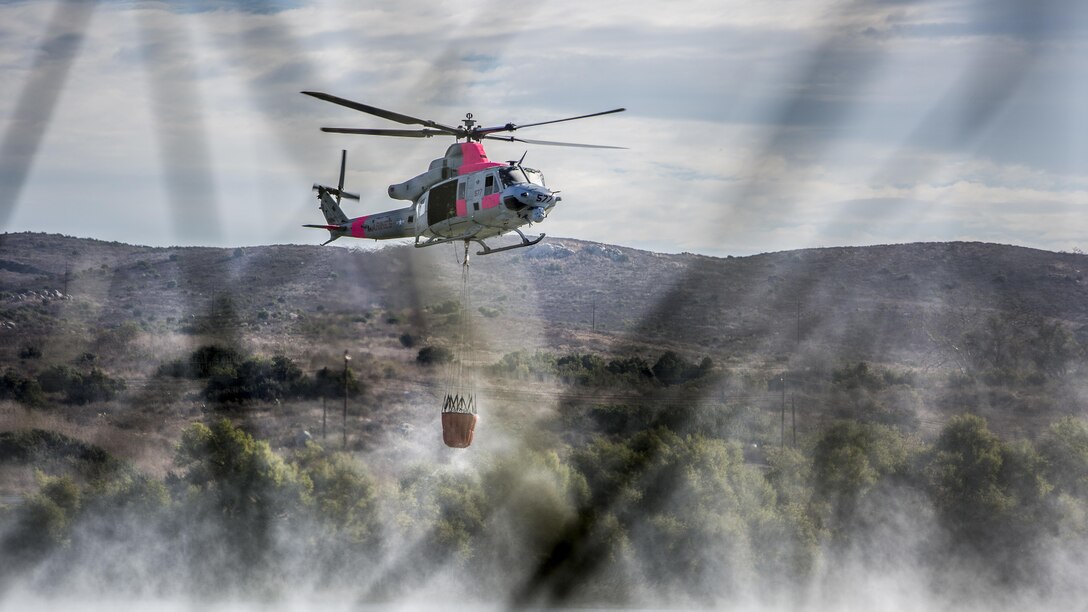HMLAT-303, CAL FIRE combat California wildfires