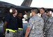Airmen from the 325th Aircraft Maintenance Squadron receive a briefing from evaluators