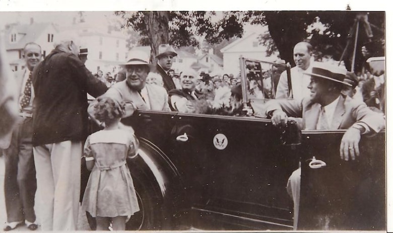 President Franklin Delano Roosevelt toured Southern Tier communities in New York that were impacted by the powerful 1935 floods. That 1935 flood, and its impacts to Binghamton and other communities, was one of the major floods of the time that played a large role in the ultimate crafting and passing of the Flood Control Act of 1936 that authorized the construction of Whitney Point Dam along with hundreds of other flood risk management works across the country.