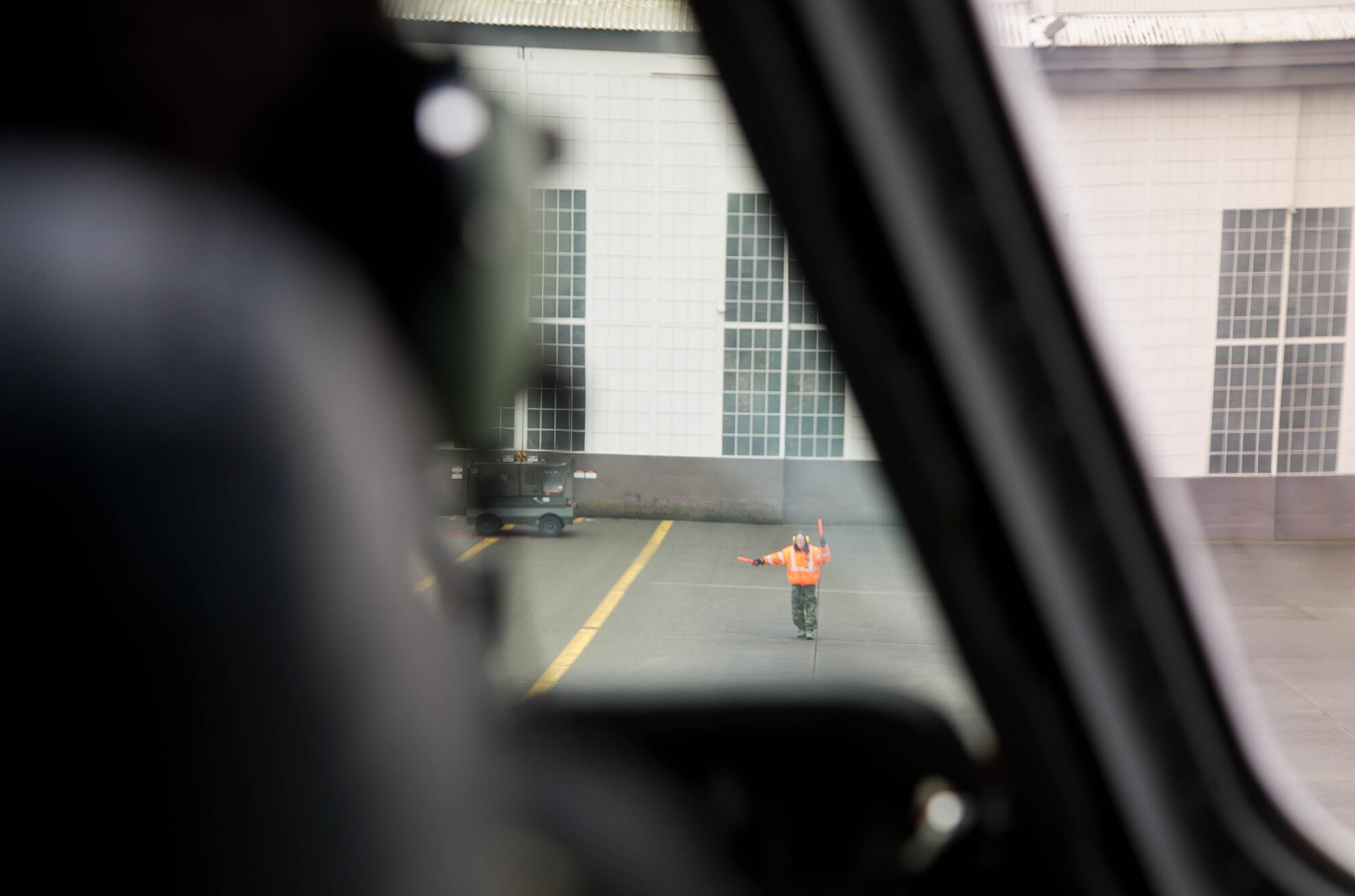 Maj. Scott Jones of the 728th Airlift Squadron taxis a C-17 Globemaster III on McChord Field April 26, 2017.