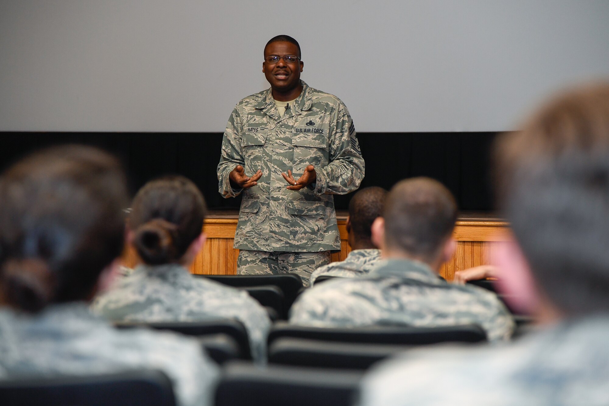 Chief Master Sgt. Henry Hayes, Jr., Hanscom command chief.