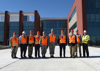 U.S. Air Force Gen. John Hyten (center right), commander of U.S. Strategic Command (USSTRATCOM), command leaders and members of the Strategic Command Consultation Committee (SCC) receive updates on the construction progress of USSTRATCOM’s new command and control facility during a tour on Oct. 24, 2017. USSTRATCOM hosts biannual meetings to update SCC members on command activities, issues and priorities. The SCC is comprised of senior business and community leaders who partner with USSTRATCOM on command initiatives, such as the Omaha Trophy award. One of nine DOD unified combatant commands, USSTRATCOM has global responsibilities assigned through the Unified Command Plan that include strategic deterrence, space operations, cyberspace operations, joint electronic warfare, global strike, missile defense and intelligence.

Additional photos available at https://www.flickr.com/photos/usstratcom/albums/72157661876397348