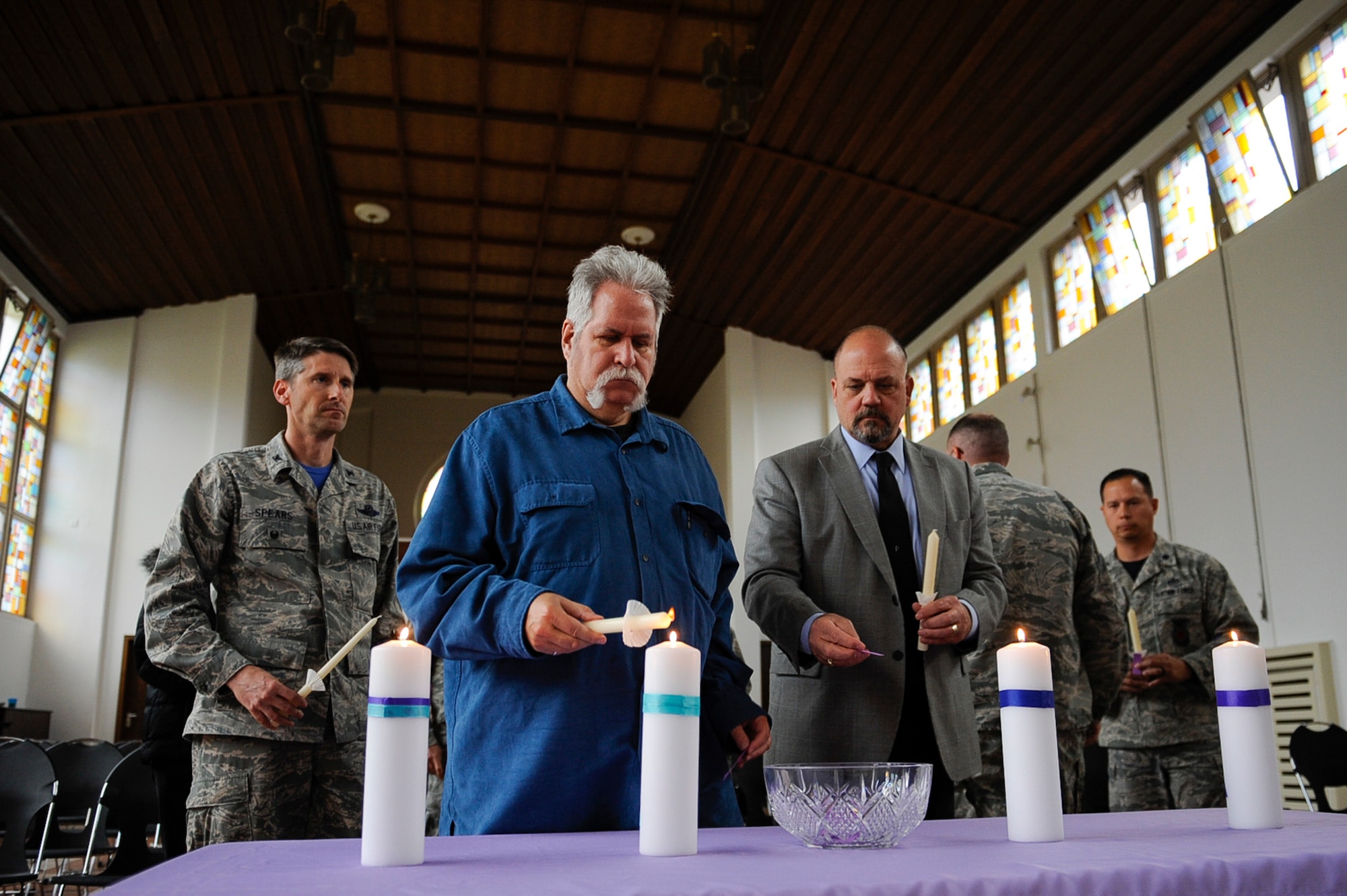Ramstein lights a candle for Interpersonal Violence Awareness Candlelight Vigil