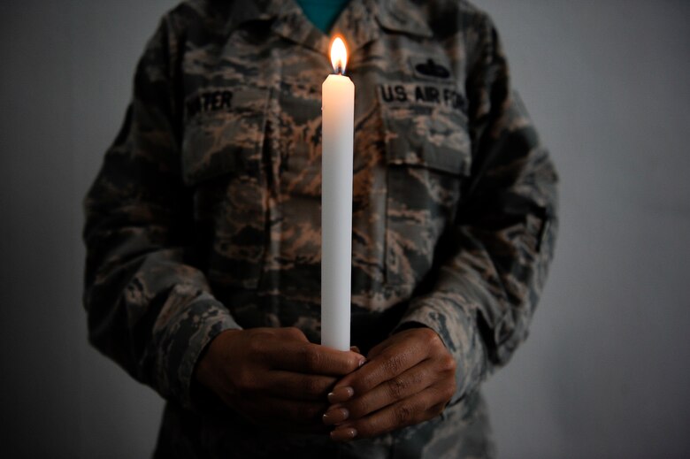Ramstein lights a candle for Interpersonal Violence Awareness Candlelight Vigil