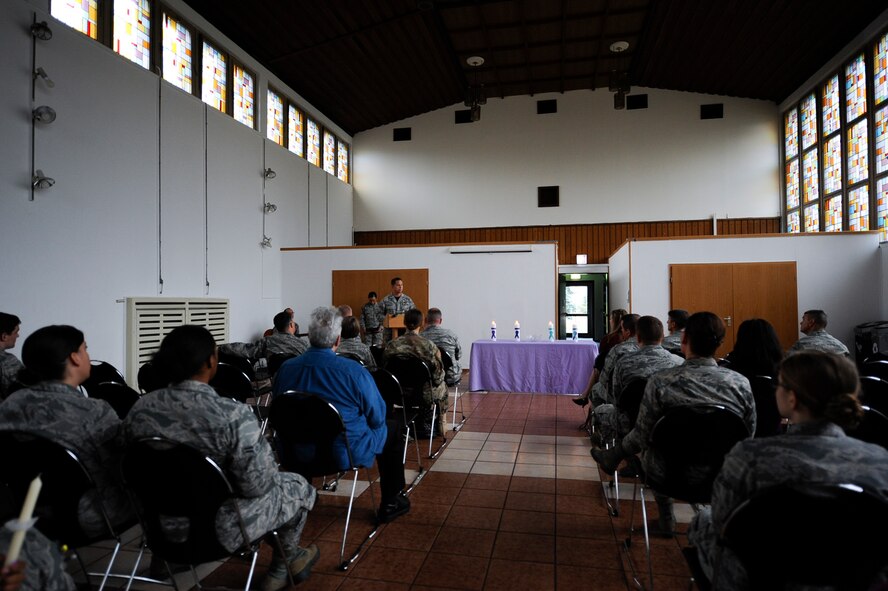 Ramstein lights a candle for Interpersonal Violence Awareness Candlelight Vigil