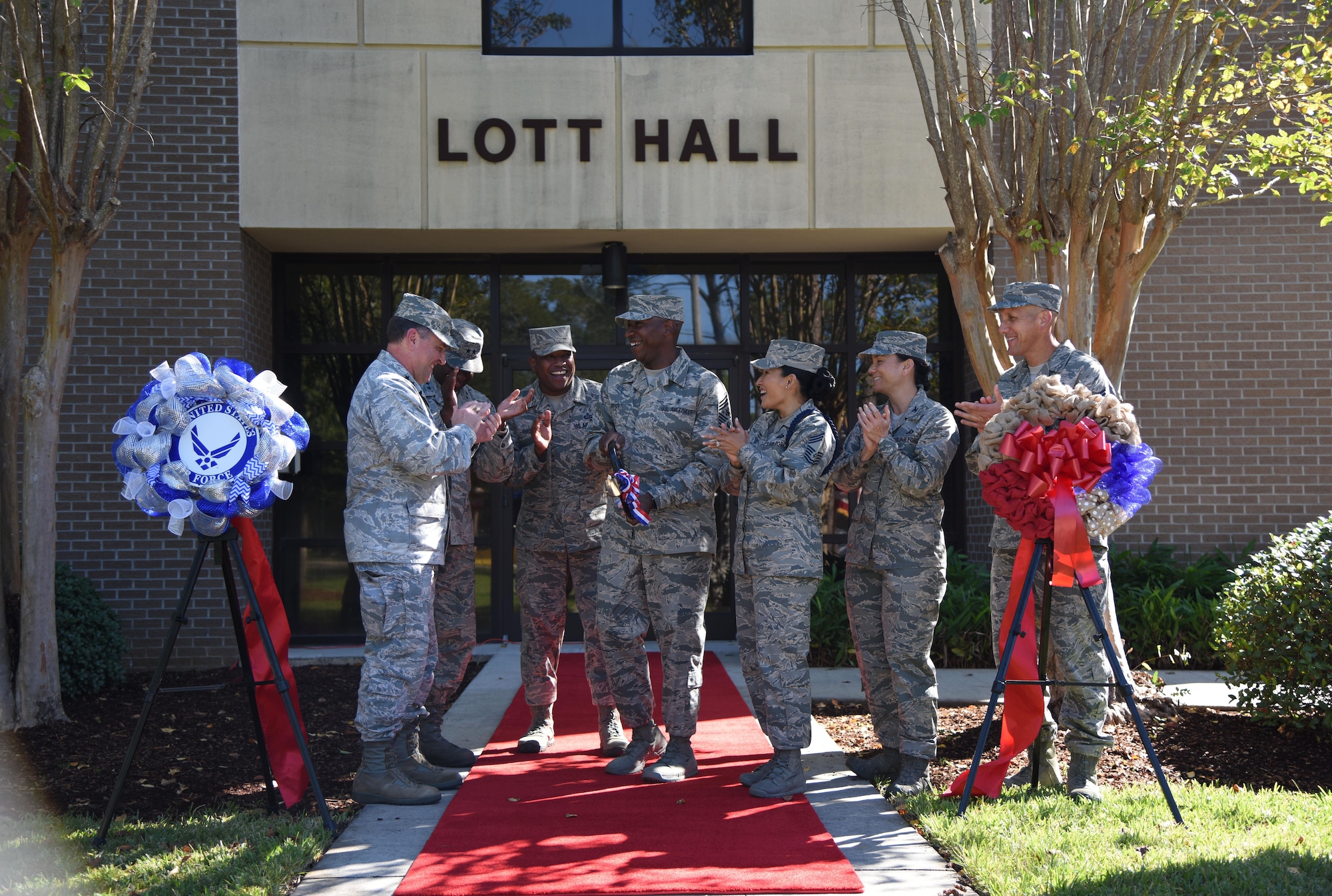 CMSAF Kaleth O. Wright Tours Keesler AFB