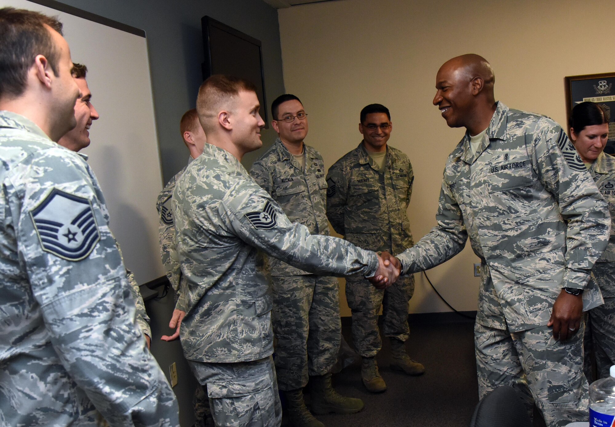 CMSAF Kaleth O. Wright Tours Keesler AFB