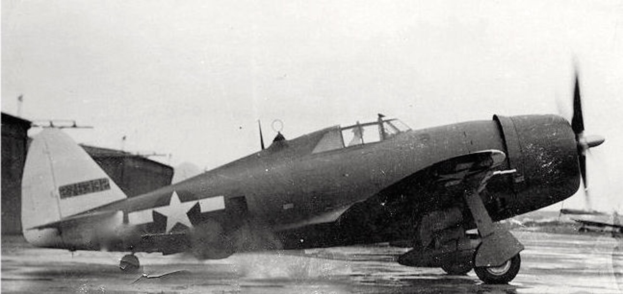 HOPD-P-47D Serial Number 42-735332 of the 348th FG, New Guinea, 1943. Kearby's Thunderbolts: The 348th Fighter Group in World War II.
 Schiffer Publishing. ISBN: 0764302485 (Photo by USAF Historical Research Agency, Maxwell AFB, Alabama via Steaaway, John C. (1997))