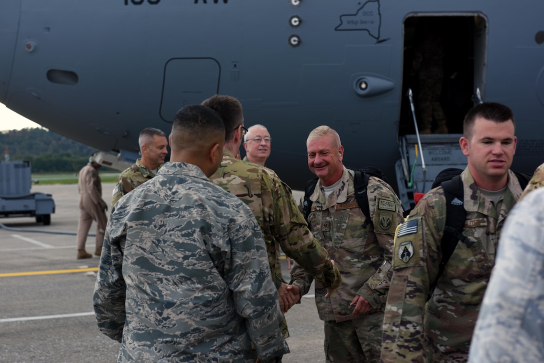 Airmen from the 193rd Special Operations Wing return home from deployment