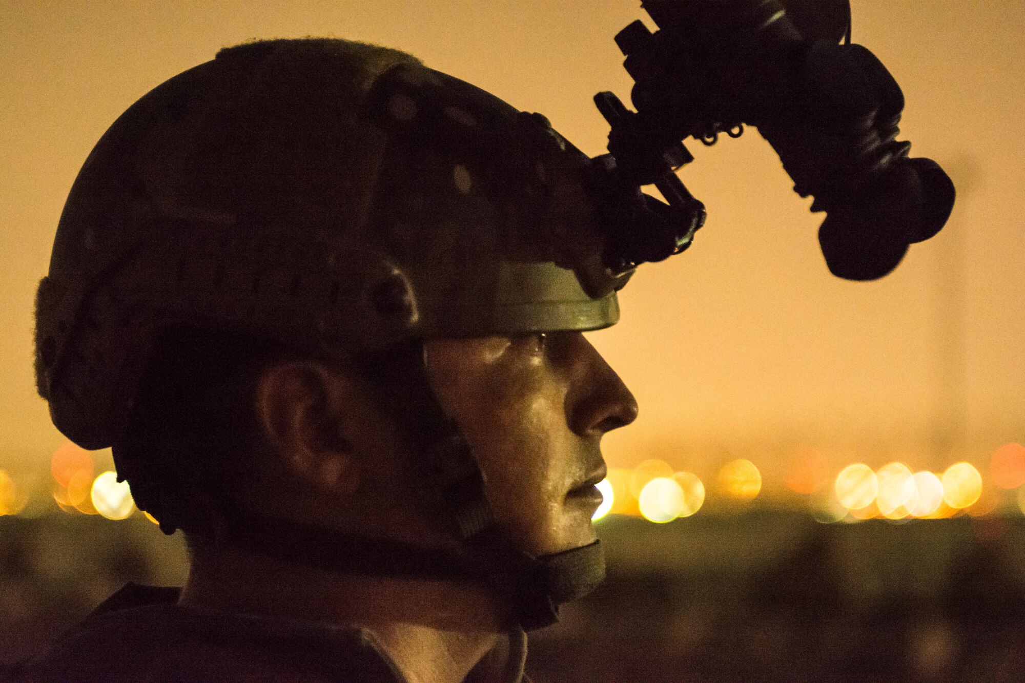 EOD technicians conduct night counter-IED training