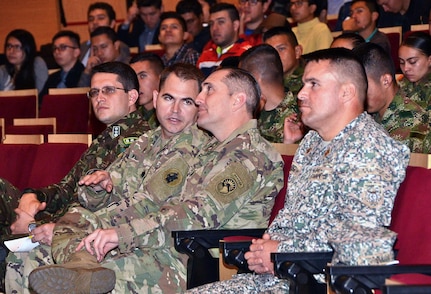 Army representatives from U.S. Army South's Assistant Chief of Staff Engineer and U.S. Southern Command, along with the Brazilian Army, participated in the first International Technical Workshop of Military Engineering Oct. 21, hosted by the Colombian Army Engineers in Bogota, Colombia, at the Military School General Jose' Maria Cordova.