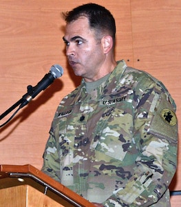 Lt. Col. Brennan Wallace, Assistant Chief of Staff Engineer, U.S. Army South, spoke at the first International Technical Workshop of Military Engineering Oct. 21, hosted by the Colombian Army Engineers in Bogota, Colombia, at the Military School General Jose' Maria Cordova. Wallace spoke to the cadets and university students about military and civilian engineers’ roles to country infrastructure development and disaster relief missions.