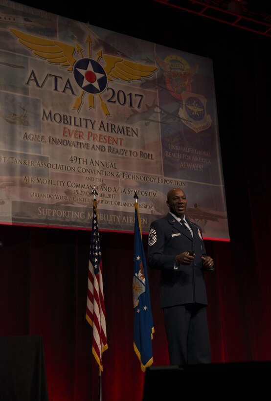 CMSAF Wright speaks at A/TA