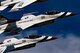 The U.S. Air Force Thunderbirds Flight Demonstration Team soars above Moody Air Force Base during Thunder Over South Georgia, Oct. 28, 2017. The Thunderbirds, based out of Nellis Air Force Base, Nev., are the Air Force’s premier aerial demonstration team, performing at air shows and special events worldwide. (U.S. Air Force photo by Senior Airman Daniel Snider)
