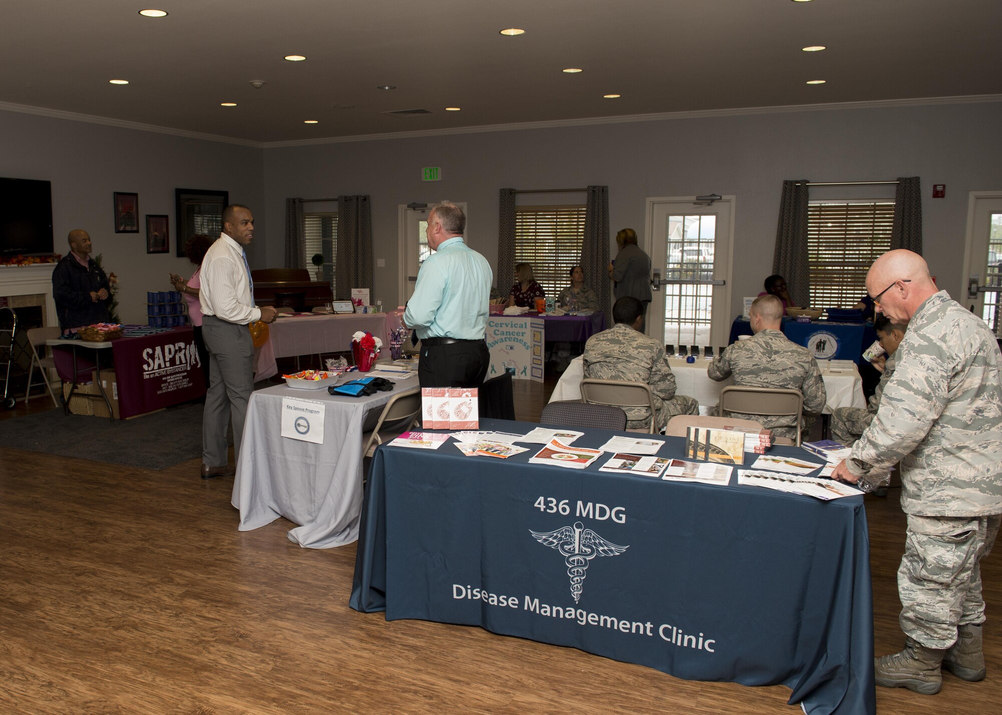 The Dover Goes Pink For You event takes place event Oct. 24, 2017, at Dover Air Force Base, Del. This event was hosted by Eagle Heights Military Housing. (U.S. Air Force photo by Senior Airman Zachary Cacicia)