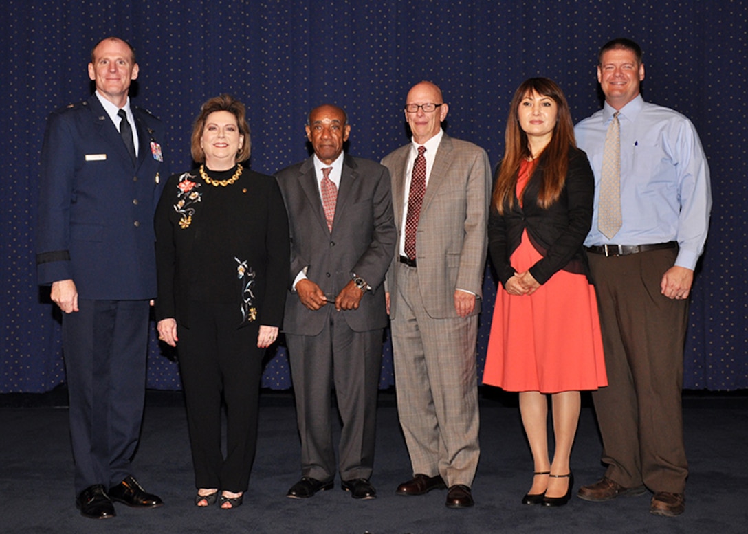 Hall of Fame inductees pose with DLA Energy Commander Brig. Gen. Martin Chapin