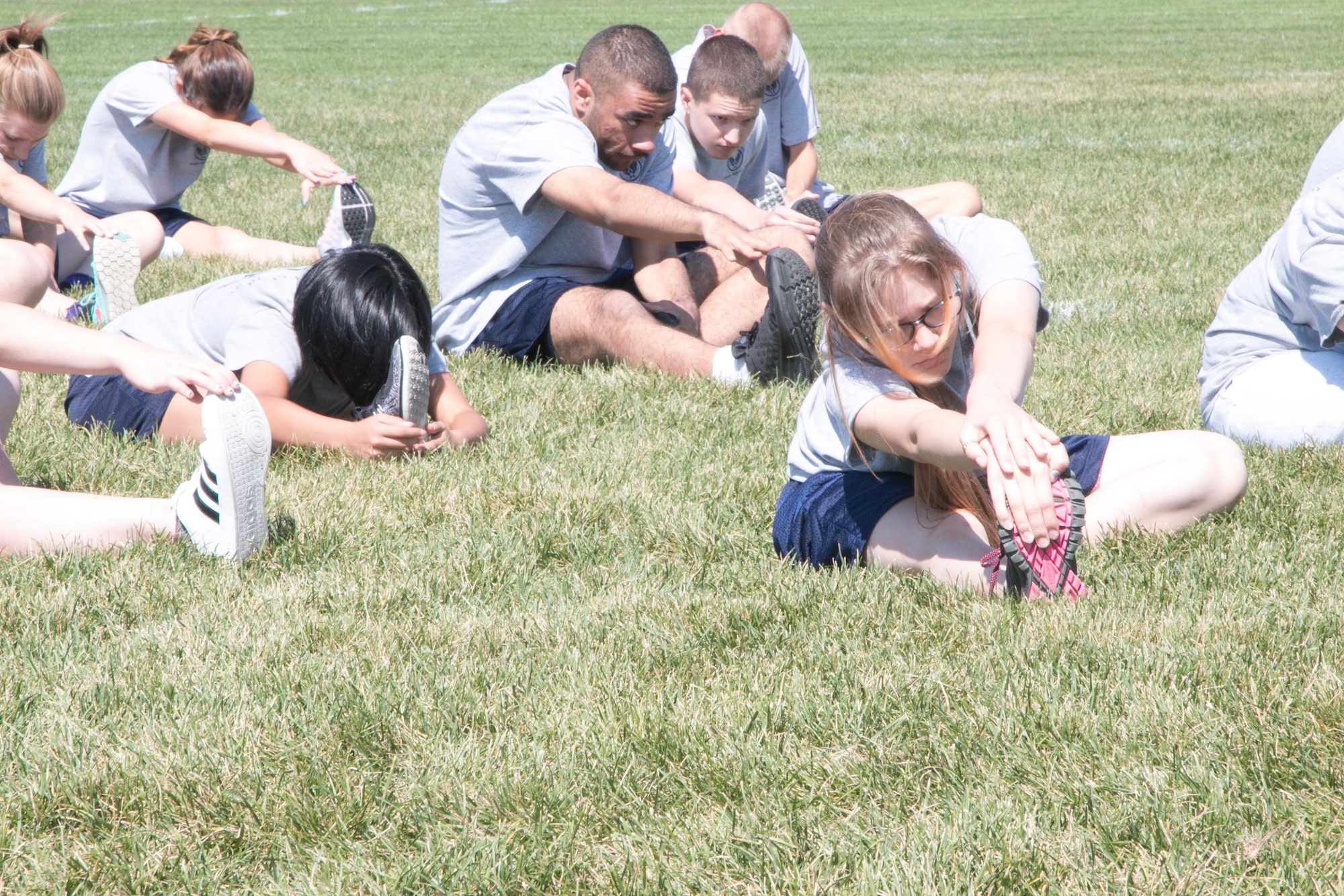 Henley HS JrROTC Cadets Physical Training