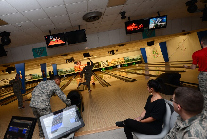 October is Domestic Violence Awareness Month and the Family Advocacy Program held a bowling event as a unique way to bring awareness to the base community and provide a safe environment for victims to speak with advocates.