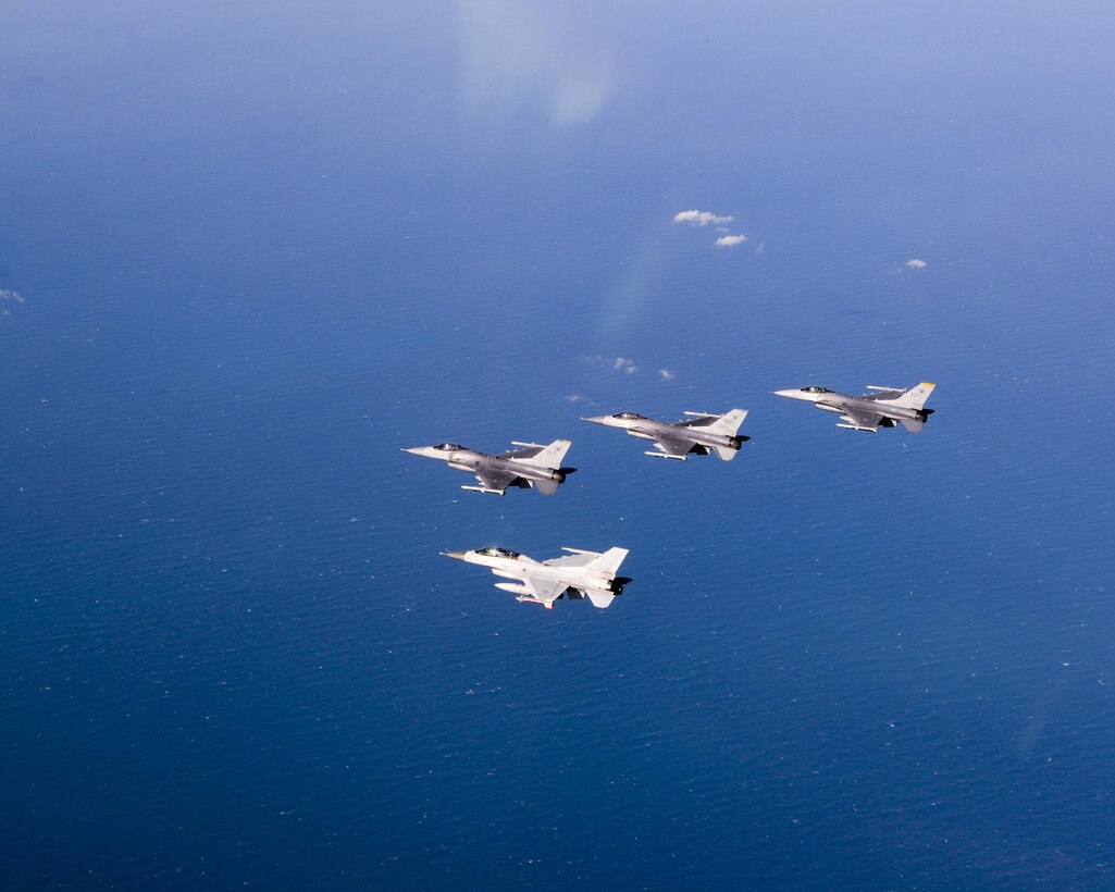 The Wisconsin Air National Guard's 115th Fighter Wing, U.S. Air Force's 8th FW and Republic of Korea Air Force's 38th Fighter Group took to the skies together Oct. 30, 2017 to demonstrate their ability to Fight Tonight in the skies above the Korean Peninsula.