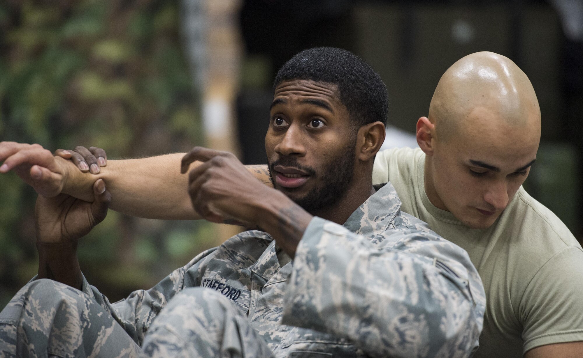 52nd SFS receives combatives training