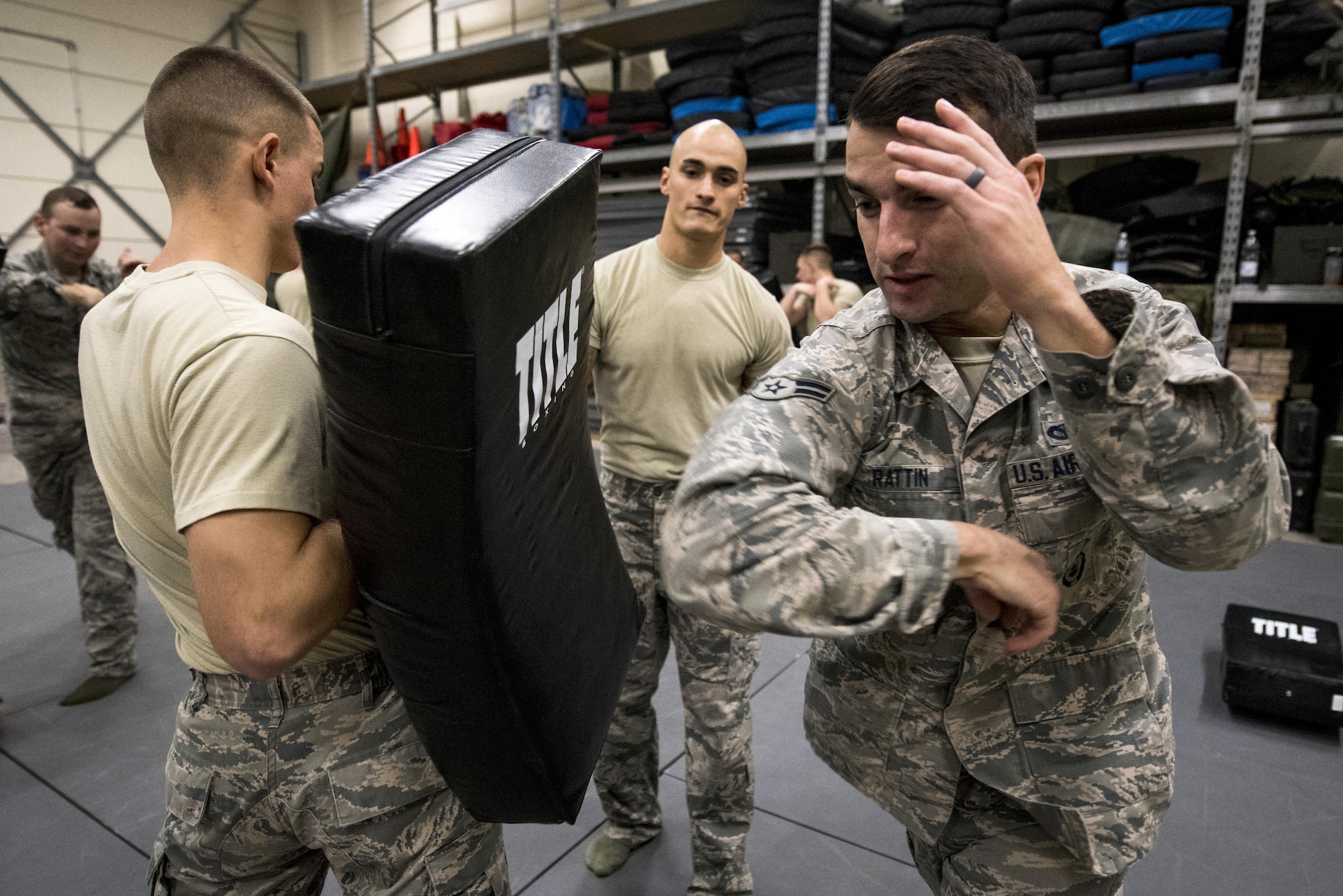 52nd SFS receives combatives training