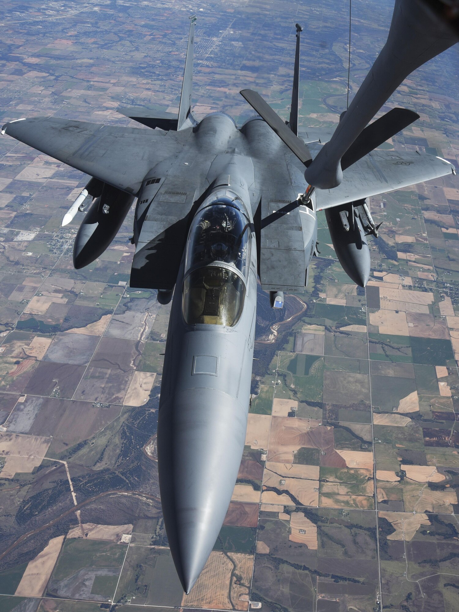 McConnell aircrews refueled 14 F-15 Strike Eagles.