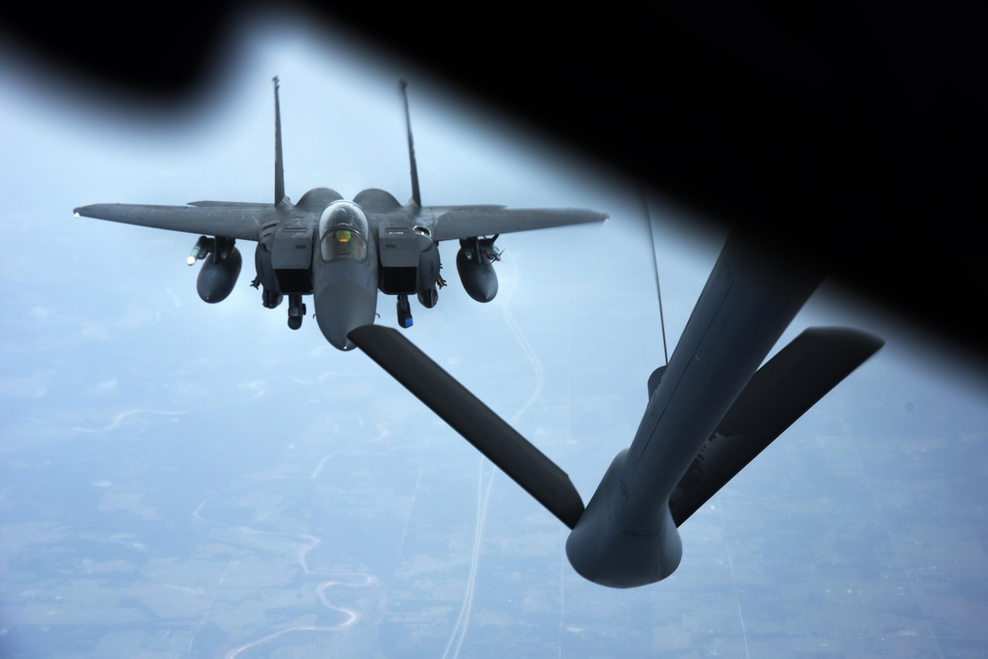 McConnell aircrews refueled 14 F-15 Strike Eagles.