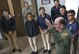 Col. Thomas Smith, 433rd Airlift Wing commander, takes questions from University of Texas at San Antonio Reserve Officers' Training Corps cadets October 27, 2017 at Joint Base San Antonio-Lackland, Texas.