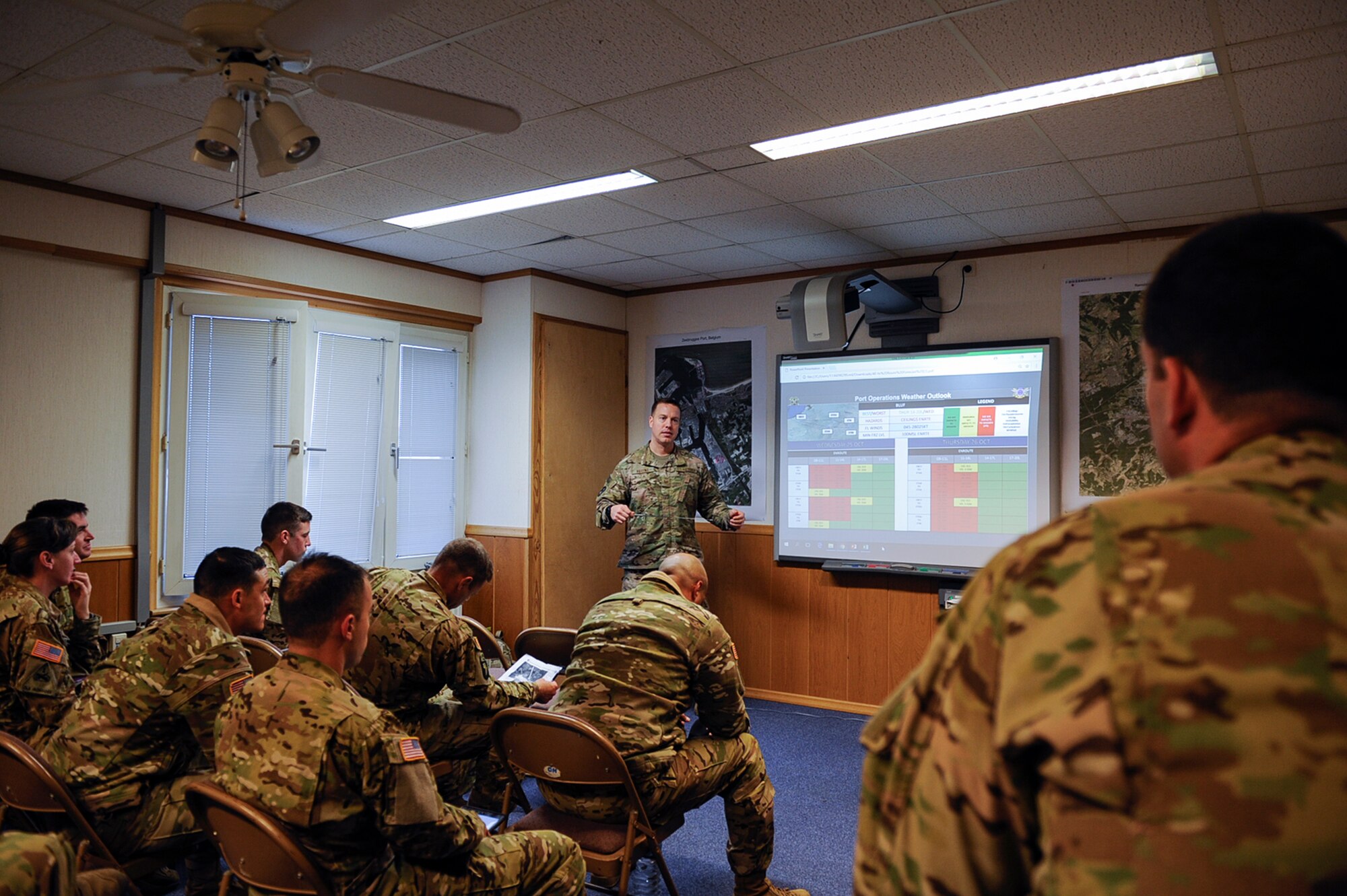 Airmen from the 424th Air Base Squadron, a geographically separated unit of Ramstein’s 86th Airlift Wing, supported a rotation of a U.S. Army Combat Aviation Brigade on Chièvres Air Base, Belgium, Oct. 20, 2017, and supported throughout the duration of Operation Atlantic Resolve at Powidz Air Base, Poland.