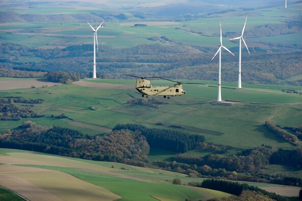 Airmen from the 424th Air Base Squadron, a geographically separated unit of Ramstein’s 86th Airlift Wing, supported a rotation of a U.S. Army Combat Aviation Brigade on Chièvres Air Base, Belgium, Oct. 20, 2017, and supported throughout the duration of Operation Atlantic Resolve at Powidz Air Base, Poland.