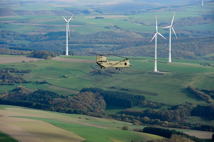 Airmen from the 424th Air Base Squadron, a geographically separated unit of Ramstein’s 86th Airlift Wing, supported a rotation of a U.S. Army Combat Aviation Brigade on Chièvres Air Base, Belgium, Oct. 20, 2017, and supported throughout the duration of Operation Atlantic Resolve at Powidz Air Base, Poland.