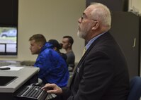 Ronald Duquette, 633rd Force Support Squadron supervisor education service specialist, gives a Tuition Assistance brief, at the Education Center on Joint Base Langley-Eustis, Va., Oct. 24, 2017.