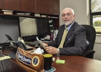 Ronald Duquette, 633rd Force Support Squadron education service supervisor, poses for a photo at the Education Center on Joint Base Langley-Eustis, Va., Oct. 24, 2017.