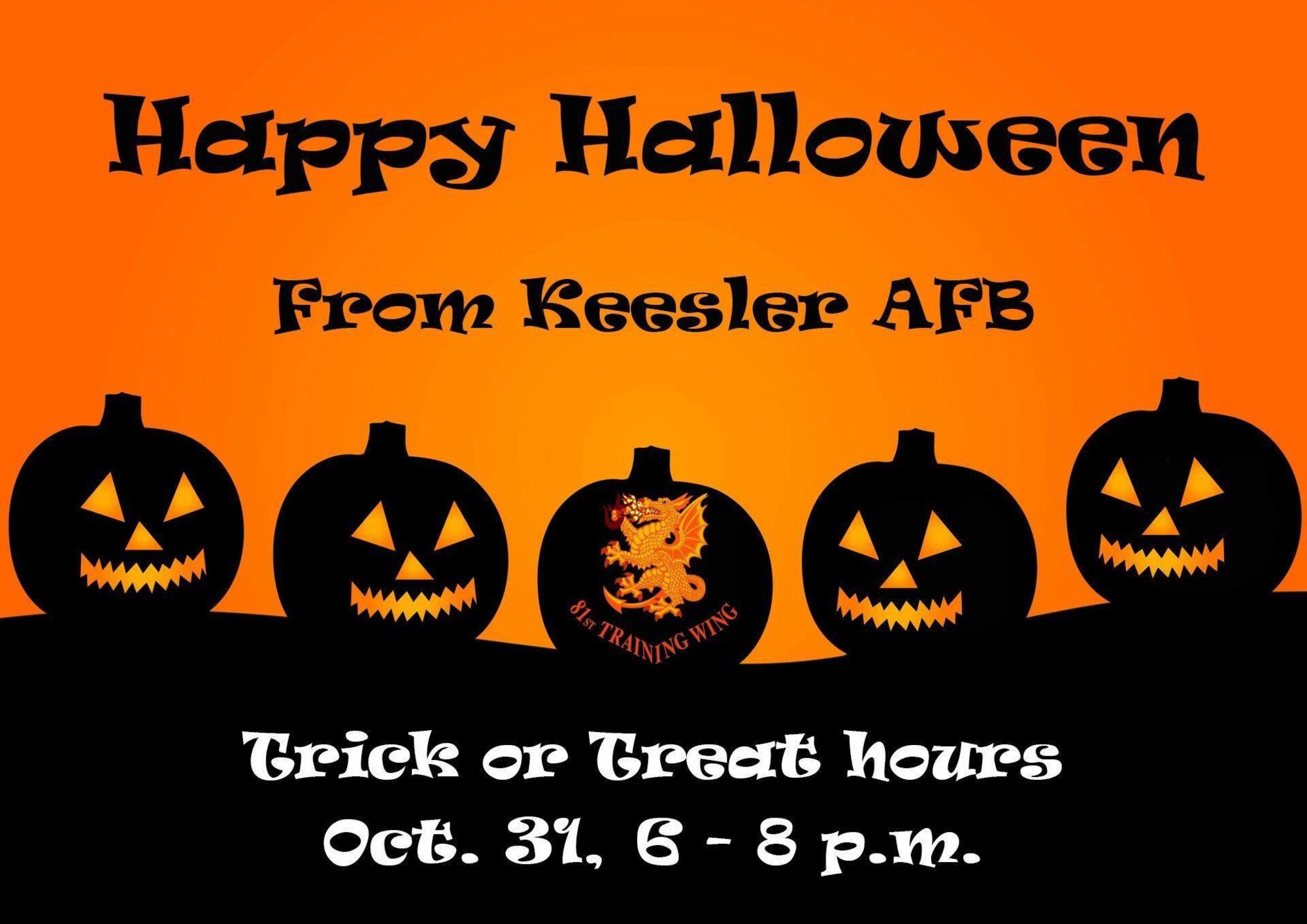 Happy Halloween from Keesler Air Force Base!