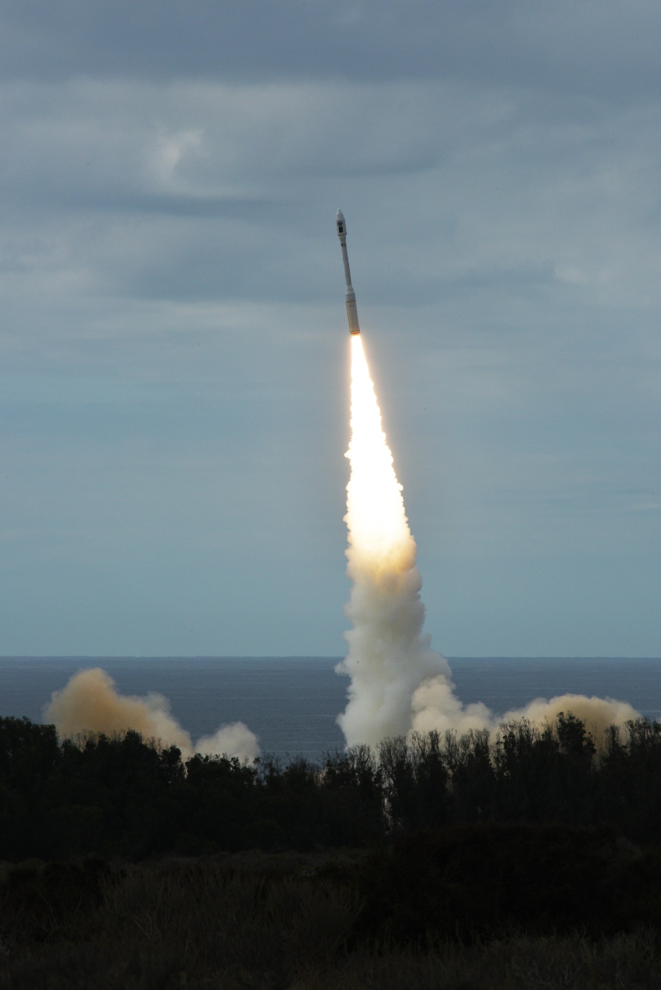 The Orbital ATK Minotaur-C rocket, carrying 10 small satellites owned by Planet, launched from Space Launch Complex 576-E here Tuesday, Oct. 31, at 2:37 p.m. PDT.