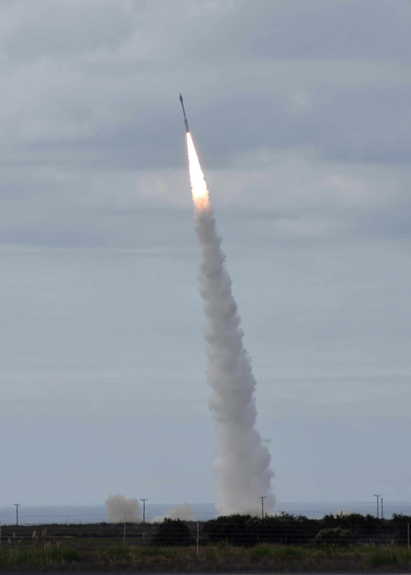 The Orbital ATK Minotaur-C rocket, carrying 10 small satellites owned by Planet, launched from Space Launch Complex 576-E here Tuesday, Oct. 31, at 2:37 p.m. PDT.
