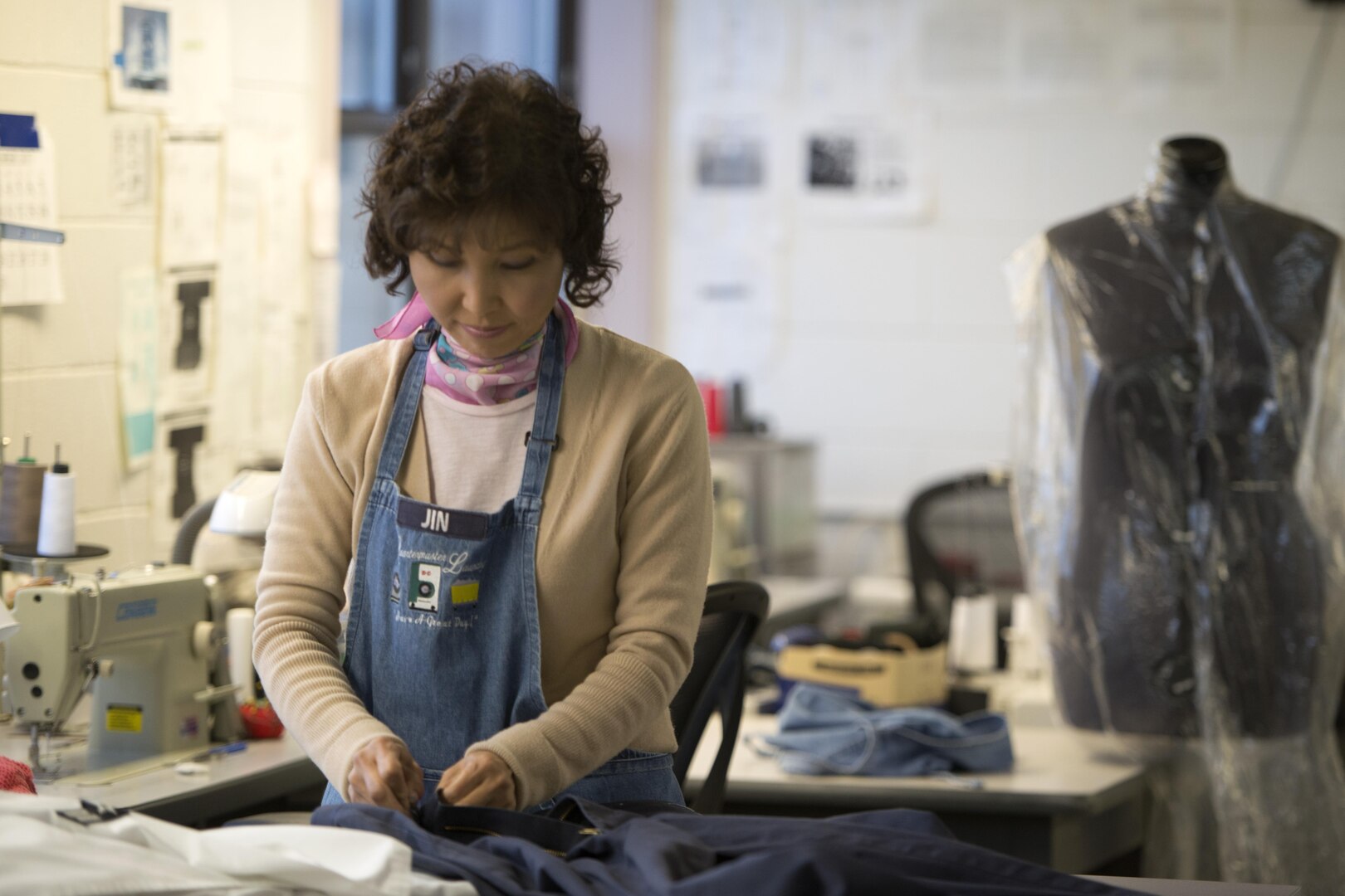 The JBER Laundry employs 63 Airmen who collectively wash, dry, press, fold and wrap 7,000 pounds of laundry daily – almost 7 million pounds per year. The JBER Laundry, formerly known as the Quartermaster Laundry has been supporting the laundry needs of the base community since the 1950s.