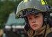 U.S. Air Force Airman 1st Class Journey Adams, a 35th Civil Engineer Squadron firefighter, observes the mock aircraft crash scene at Misawa Air Base, Japan, Aug. 30, 2017. The exercise channeled bilateral emergency response procedures among the USAF and the Japan Air Self-Defense Force, potentially occurring during the upcoming air show on Sept. 10. (U.S. Air Force photo by Staff Sgt. Deana Heitzman)