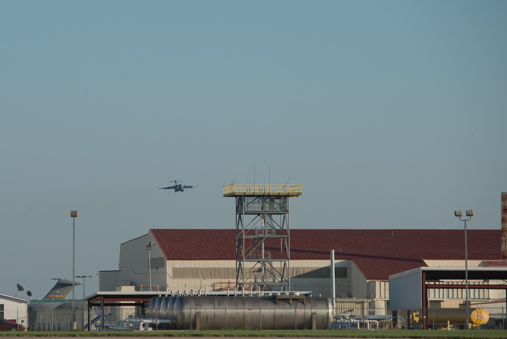 Members from the 502nd Logistics Readiness Squadron, the 433rd Airlift Wing, and the 445th Airlift Wing unload pallets and rolling stock containing maintenance equipment Aug. 30, 2017 at Joint Base San Antonio-Lackland Kelly Field, Texas.