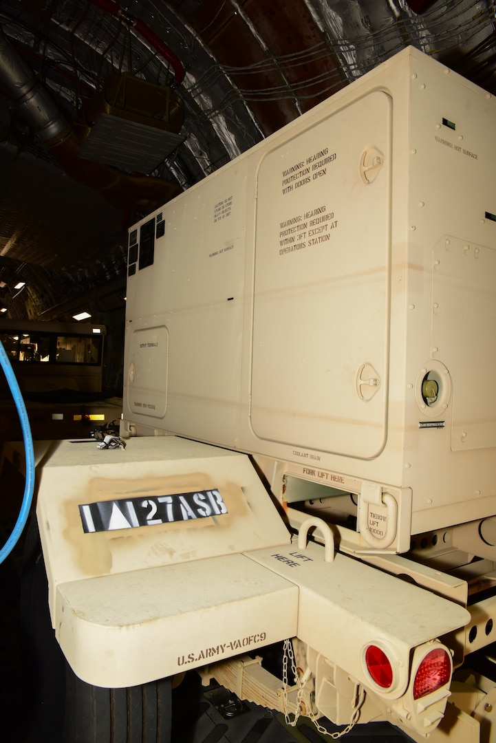 Members from the 502nd Logistics Readiness Squadron, the 433rd Airlift Wing, and the 445th Airlift Wing unload pallets and rolling stock containing maintenance equipment Aug. 30, 2017 at Joint Base San Antonio-Lackland Kelly Field, Texas.