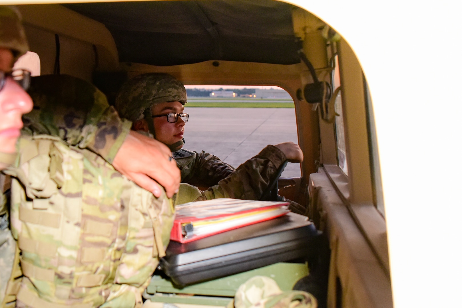 Members from the 502nd Logistics Readiness Squadron, the 433rd Airlift Wing, and the 445th Airlift Wing unload pallets and rolling stock containing maintenance equipment Aug. 30, 2017 at Joint Base San Antonio-Lackland Kelly Field, Texas.