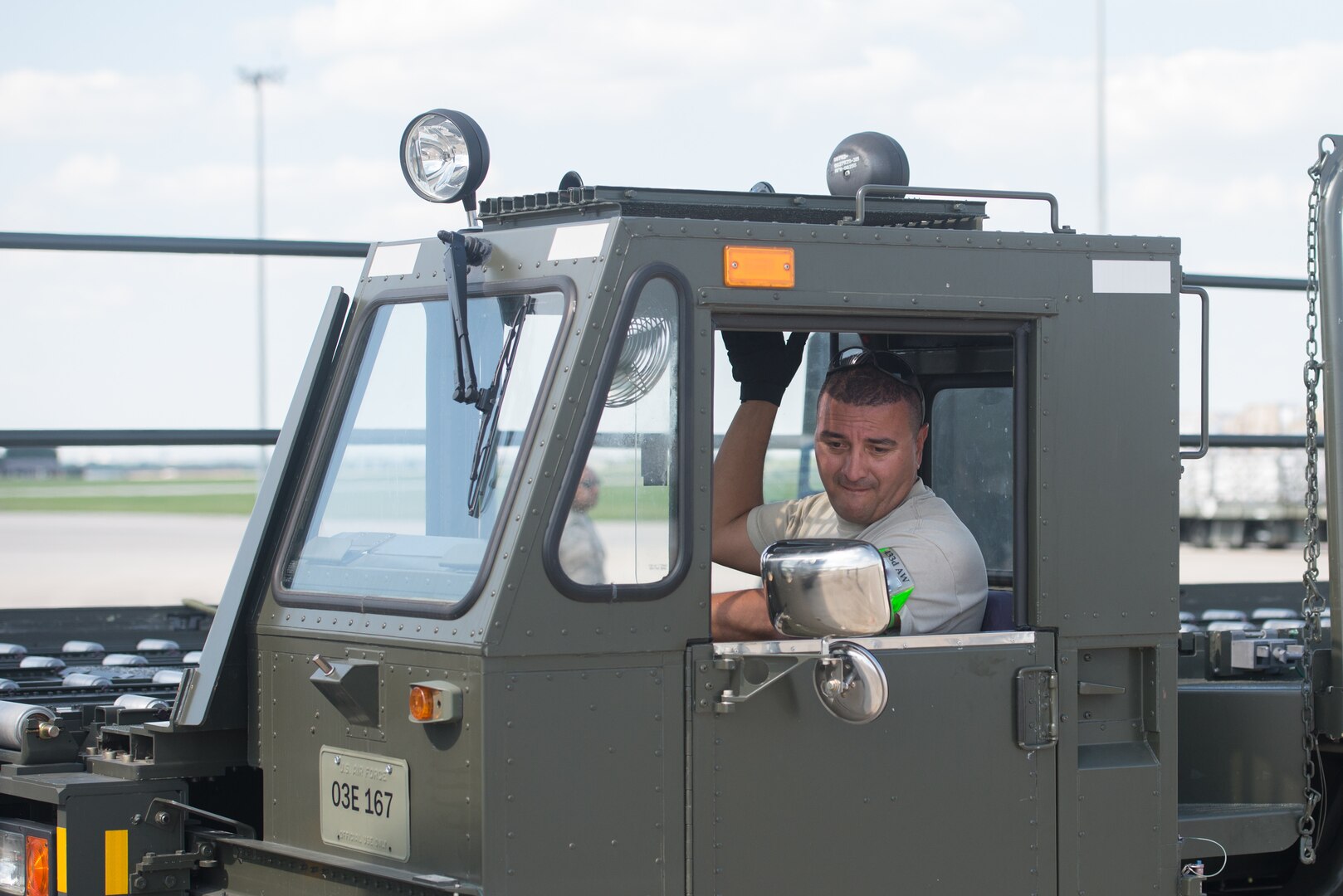 Members from the 502nd Logistics Readiness Squadron and the 433rd Airlift Wing load pallets containing medical supplies and equipment