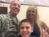 U.S. Air Force Maj. Joshua Connell, 823rd Red Horse Detachment 1 commander, poses for a photo with his wife and son.