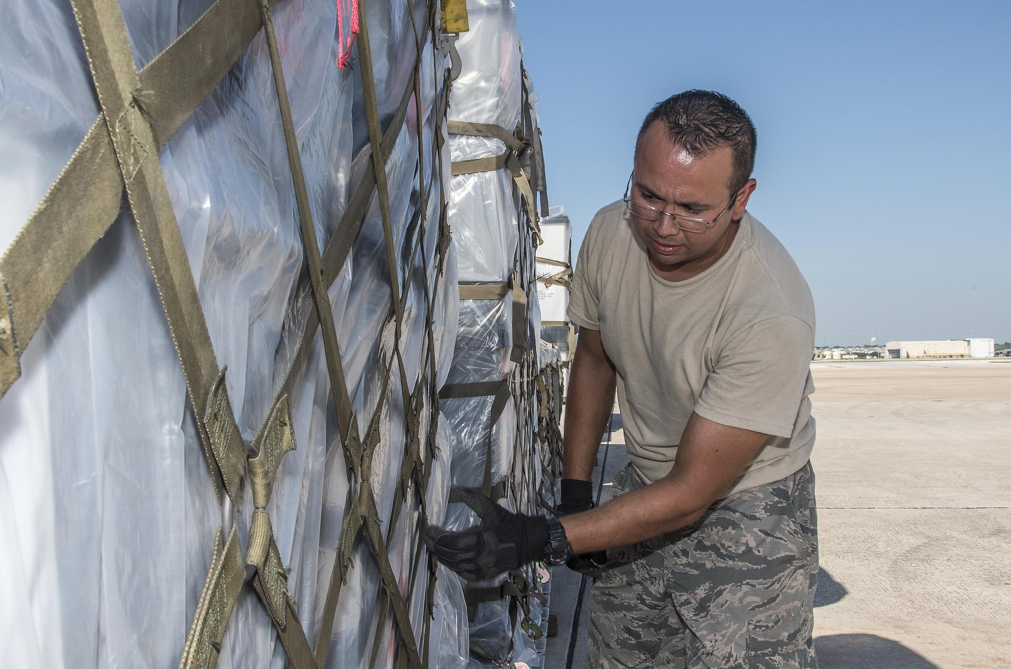 AETC Airmen depart Joint Base San Antonio-Lackland in support of Hurricane Harvey relief efforts.