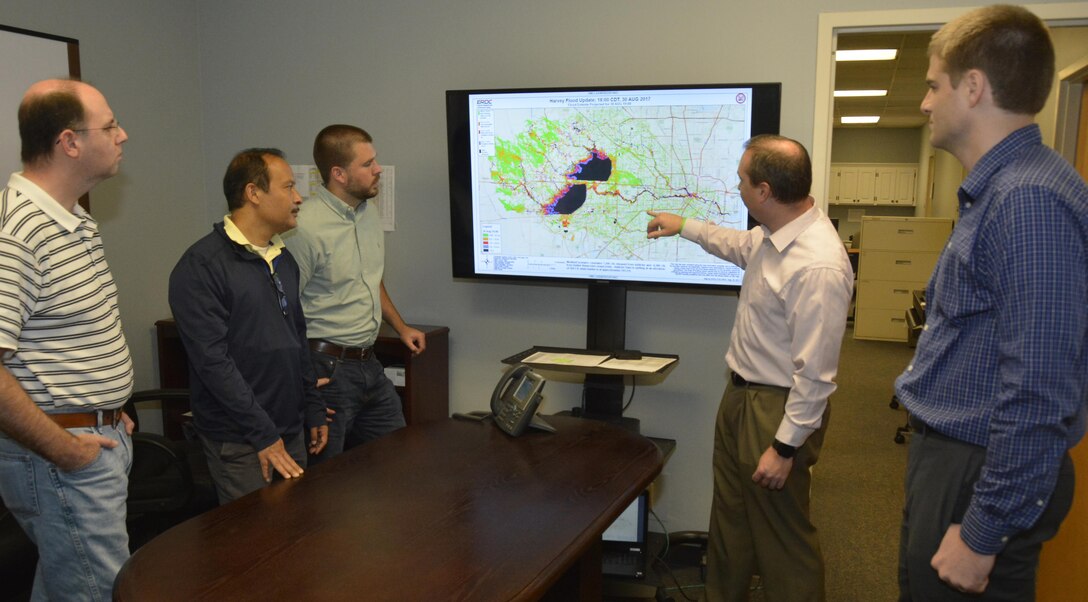 Corps of Engineers researchers use supercomputer to model Harvey flooding