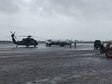 Airmen from the 136th Airlift Wing, Texas Air National Guard, airlift victims of Hurricane Harvey to safety and bring in supplies, personnel, and equipment into hard-hit areas, August 31, 2017.
Airmen from the wing's 136th Airlift Control Flight have been working around the clock airlifting 290 tons of cargo and 468 evacuees since first tasked on August 28. (U.S. Air National Guard courtesy photo)