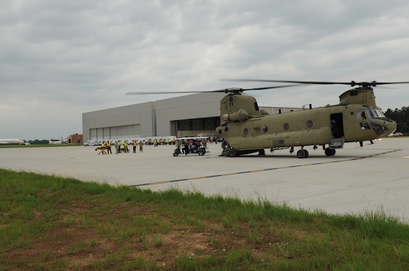 Army Reserve Aviation Command helps evacuate Nursing Home during aftermath of Hurricane Harvey