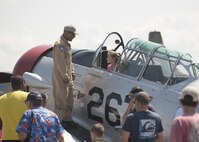 Team Dover guests enjoy static displays during the 2017 Thunder Over Dover Open House Aug. 26, 2017, on Dover Air Force Base, Del. The open house showcased the spectrum of American Air Power from World War II to present-day . (U.S. Air Force photo by Staff Sgt. Jared Duhon)