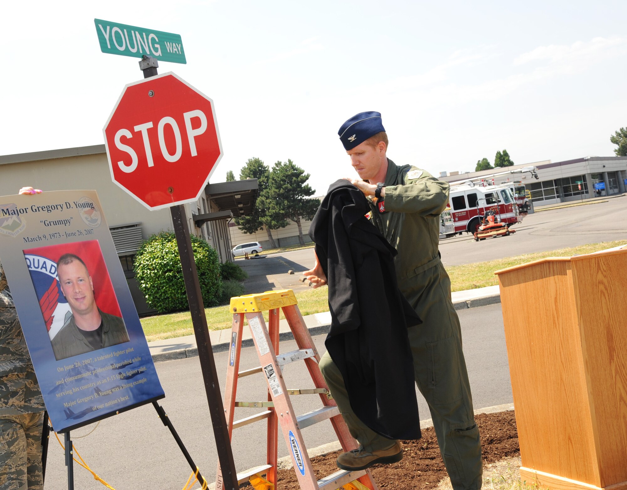 Street dedication ceremony