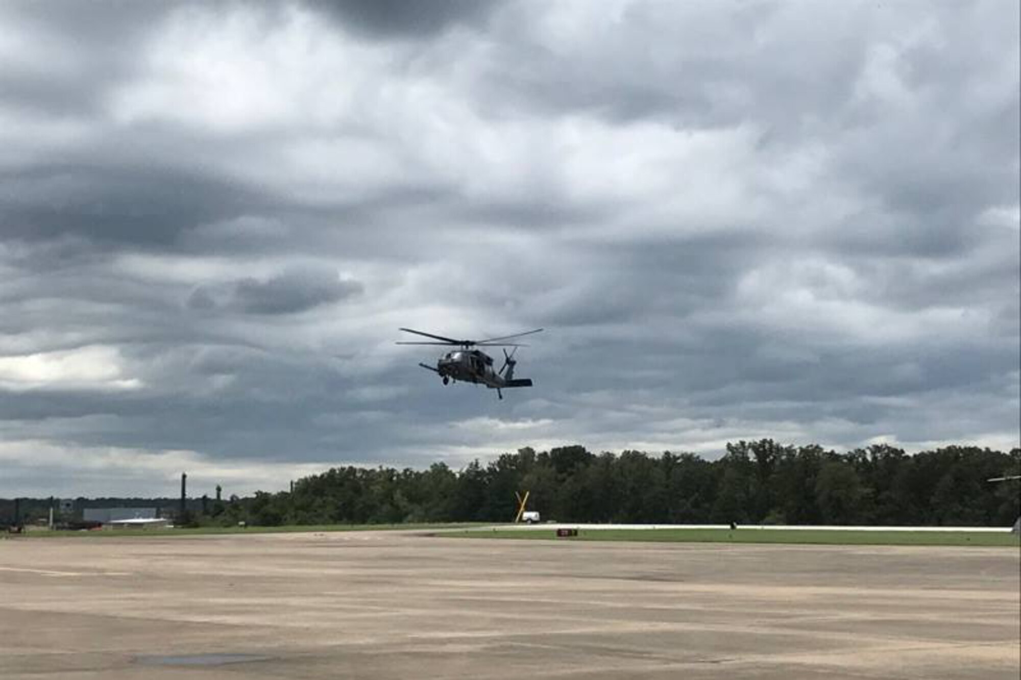 Military personnel deployed to Easterwood Airport, College Station, Texas to support rescue and recovery efforts in the aftermath of Hurricane Harvey.